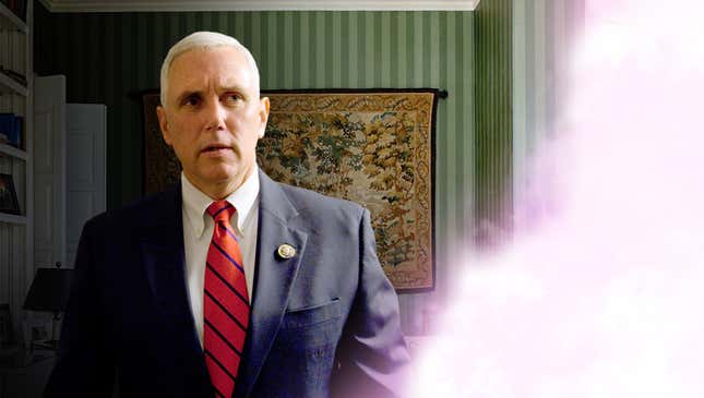 Image for article titled Mike Pence Struggling To Reckon With Vision Of Prophet Muhammad Revealing That VP Destined To Become Next President