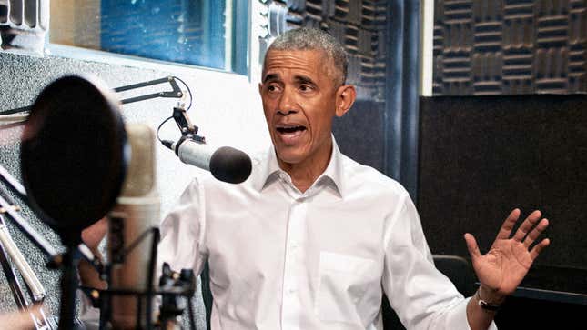 Image for article titled Barack Obama Storms Out Of Michelle Obama Podcast Interview After Questions About Administration’s Drone Use