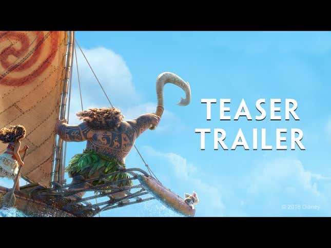 A demigod struggles to impress a Disney princess in the first <i>Moana</i> teaser
