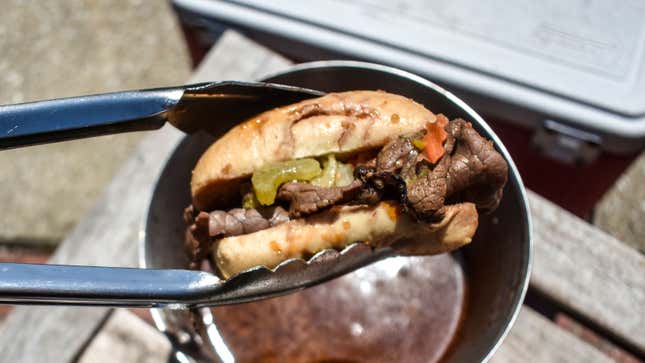 Homemade Italian Beef Sandwich