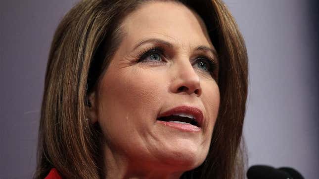 Image for article titled Michele Bachmann Figures Why Not, Introduces Homosexual-Beheading Bill