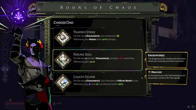 chaos boons in hades