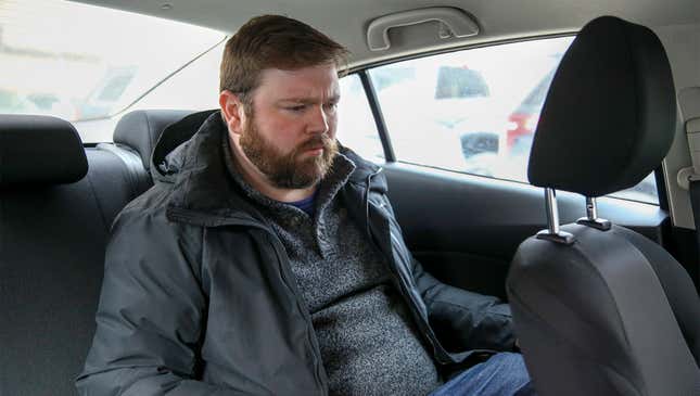 Image for article titled Man In Rental Car Spends 20 Minutes Trying To Find Steering Wheel
