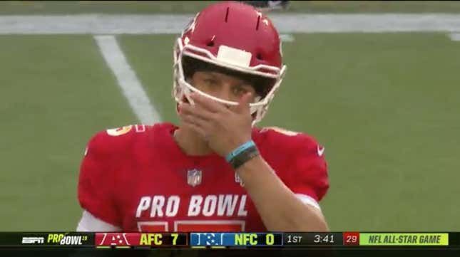 Patrick Mahomes Cared Enough About His Pro Bowl Performance To Drop An F-Bomb On Live TV