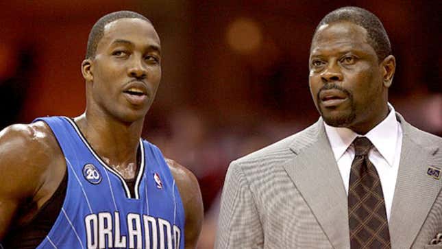 Image for article titled Orlando Assistant Coach Patrick Ewing Counsels Dwight Howard On How To Lose NBA Title
