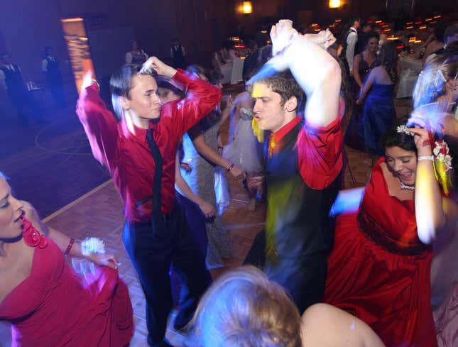 Image for article titled Wild, Rutting Animals Pour Onto Prom Dance Floor