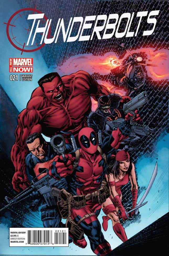 Sí, Deadpool ha formado parte de los Thunderbolts.