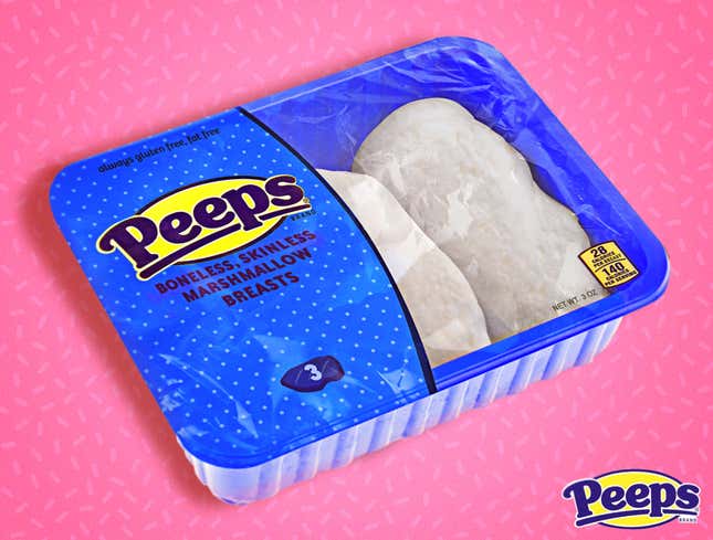 Image for article titled Peeps Unveils New Boneless, Skinless Marshmallow Breasts