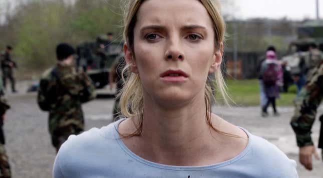 Betty Gilpin stars in new Blumhouse film The Hunt.
