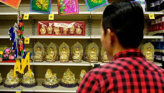 Image for article titled Bhutanese Man Can’t Believe Pharmacy Already Stocking Stuff For Lhabab Duchen