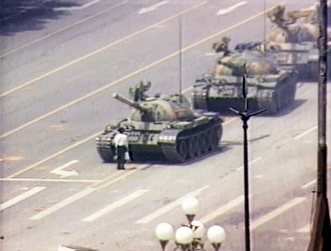Image for article titled Chinese Citizens Observe 25-Year Moment Of Silence For Tiananmen Square Massacre