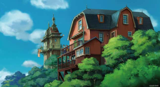 Imagen para el artículo titulado Vas a empezar a ahorrar cuando veas los bocetos del nuevo parque temático de Studio Ghibli en Japón