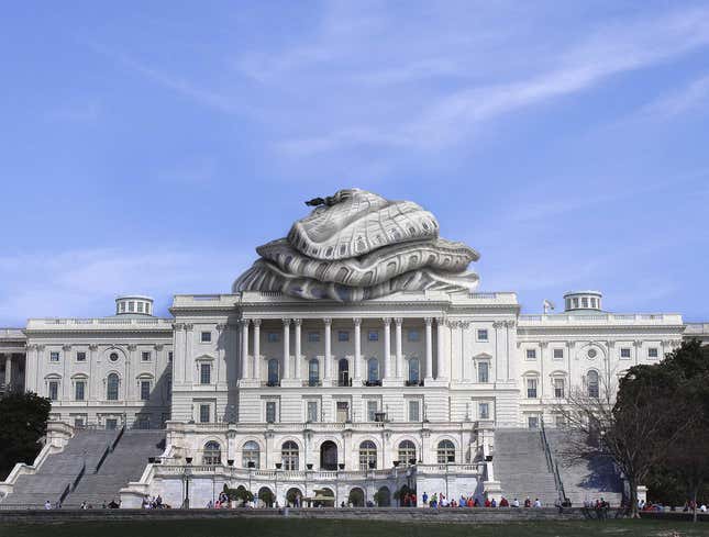 Image for article titled Capitol Building Dome Deflates
