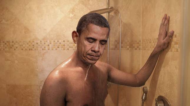 Image for article titled ‘You Are Not Your Job,’ Obama Reminds Himself Throughout Shower