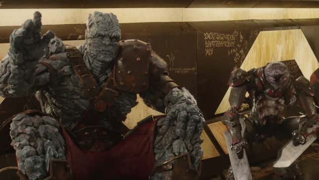 Korg and Miek in Thor: Ragnarok.