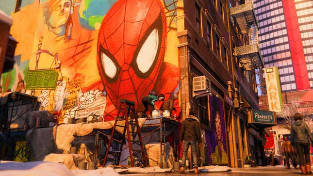 This version of Miles isn’t into graffiti, but he supports the art form.