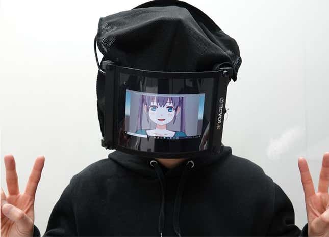 Image for article titled Digital Mask Lets You Express Anime Emotions