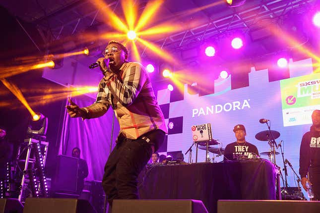 Rapper Kevin Gates performs onstage during the PANDORA Discovery Den SXSW on March 18, 2016 in Austin, Texas.