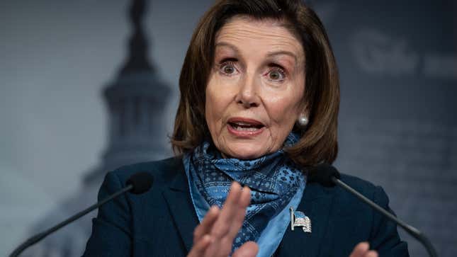 Image for article titled Nancy Pelosi Assures Democratic Reps They Don’t Need To Try Being Productive During Stressful Pandemic
