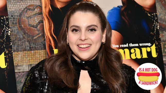 Image for article titled Hey Beanie Feldstein, is a hot dog a sandwich?