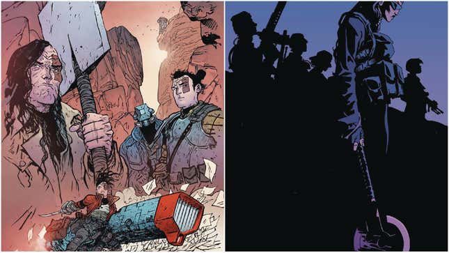 Extremity (left) and The Old Guard