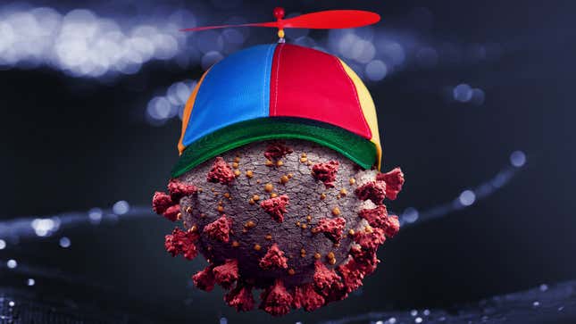 Image for article titled Researchers Warn Coronavirus May Use Propeller Hat To Stay Airborne