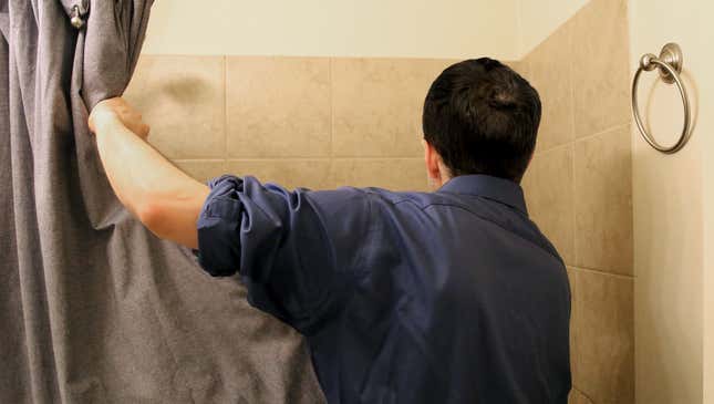 Image for article titled ‘Aha!’ Shouts Devin Nunes Pulling Back Shower Curtain In Hopes Of Revealing Hidden FBI Agent