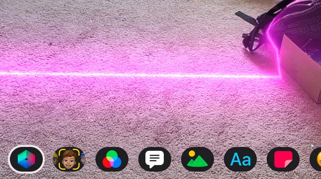 Image for article titled How to Add Lasers and Other AR Effects in Apple&#39;s &#39;Clips&#39; App