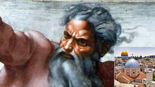 Image for article titled God Reveals Jerusalem Actually Only 87th Holiest Site On Earth