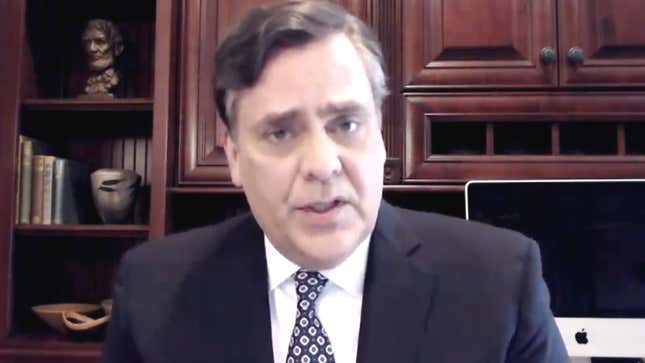 Legal scholar Jonathan Turley who appeared at a hearing held by the House Congressional Subcommittee on Communications and Technology. 