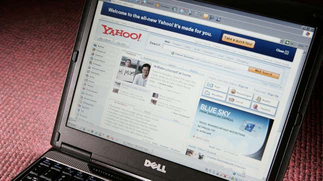Yahoo homepage in 2006