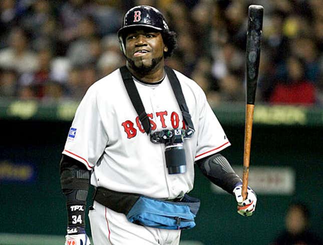 Image for article titled David Ortiz Plays Games In Japan Wearing Camera, Fanny Pack