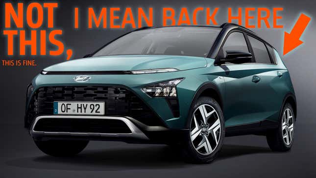Hyundai's Latest Tiny Crossover Gives Europe A Big Taste Of The Iconic Pontiac Aztek Design