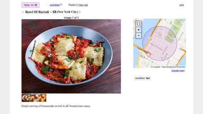 Image for article titled Mario Batali Reduced To Selling Bowl Of Ravioli On Craigslist