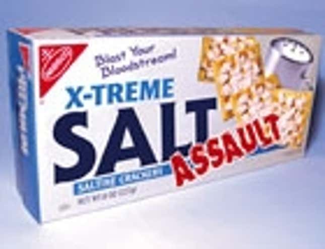 Image for article titled Nabisco Introduces X-treme Salt-Assault Saltines