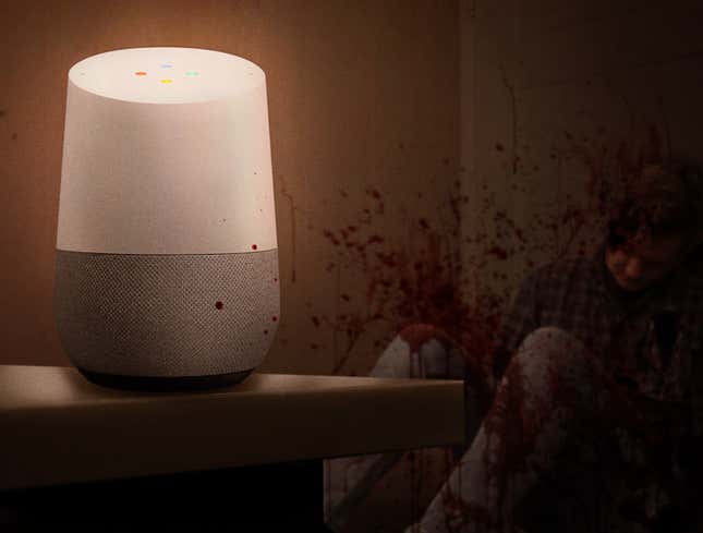 Image for article titled Husband Returning Late At Night Accidentally Killed By Frightened Google Home