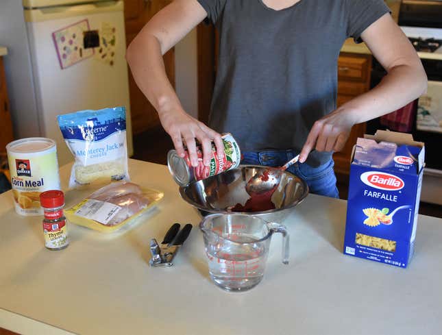 Image for article titled Every Ingredient In Recipe Substituted To Avoid Trip To Store