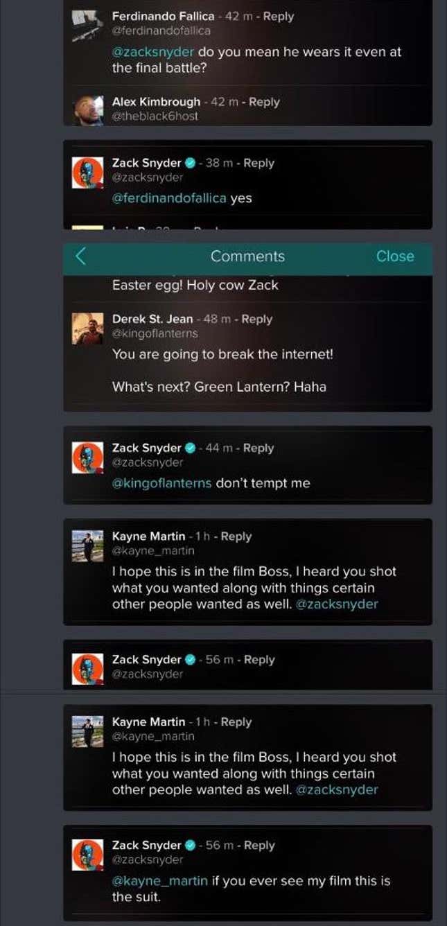 Imagen para el artículo titulado Zack Snyder revela más detalles de Superman en su versión de Justice League. Internet sigue ardiendo