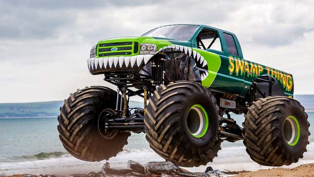 Image for article titled Nation’s Monster Truck Rally Organizers Vow To Crush 100% Electric Cars By 2030
