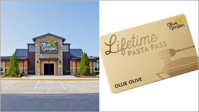 Image for article titled Olive Garden offers to feed you pasta for the rest of your natural life
