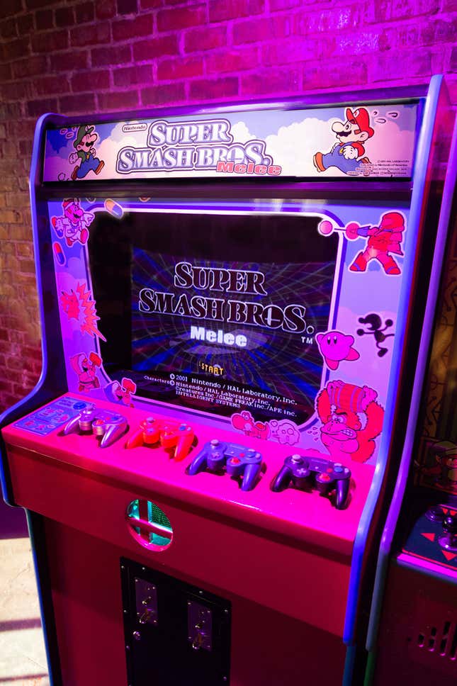 super smash bros arcade machine