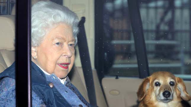 The Queen leaves for Windsor.