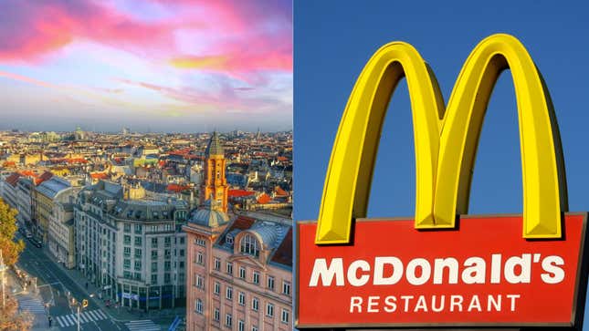 Image for article titled McDonald’s in Austria can now connect you with the U.S. Embassy