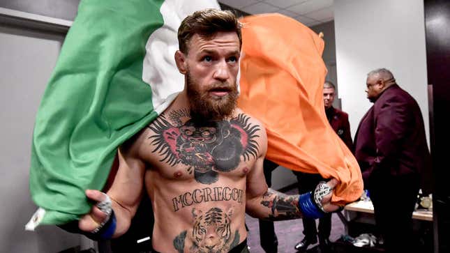 Image for article titled Conor McGregor Credits Excellent Pre-Fight Shape To Routine Of Hurling Heavy Objects In Public Spaces