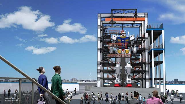 Imagen para el artículo titulado Japón creará el primer robot Gundam de casi 20 metros que puede caminar