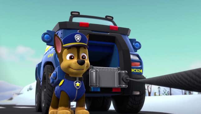 Image for article titled ‘Paw Patrol’ Writers Defend Episode Where German Shepherd Cop Shoots Unarmed Black Lab 17 Times In Back