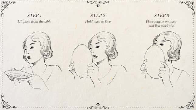 Image for article titled New Edition Of Emily Post’s Etiquette Book To Include Chapter Demonstrating Proper Way To Lick Maple Syrup Off Plate