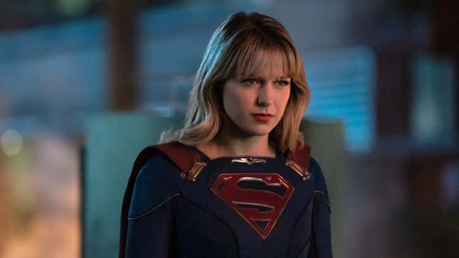 Melissa Benoist as Kara Danvers in Supergirl. 