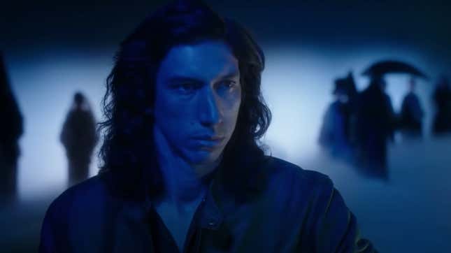 Adam Driver's hair is majestic in the trailer for the Leos Carax musical <i>Annette</i>
