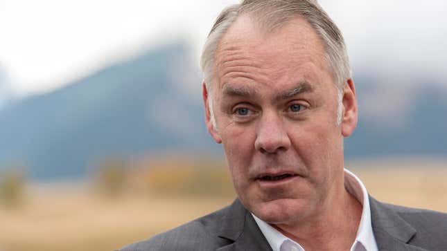 Image for article titled Ryan Zinke Apologizes For Misuse Of Government Funds By Sending Ethics Committee $160,000 Vase